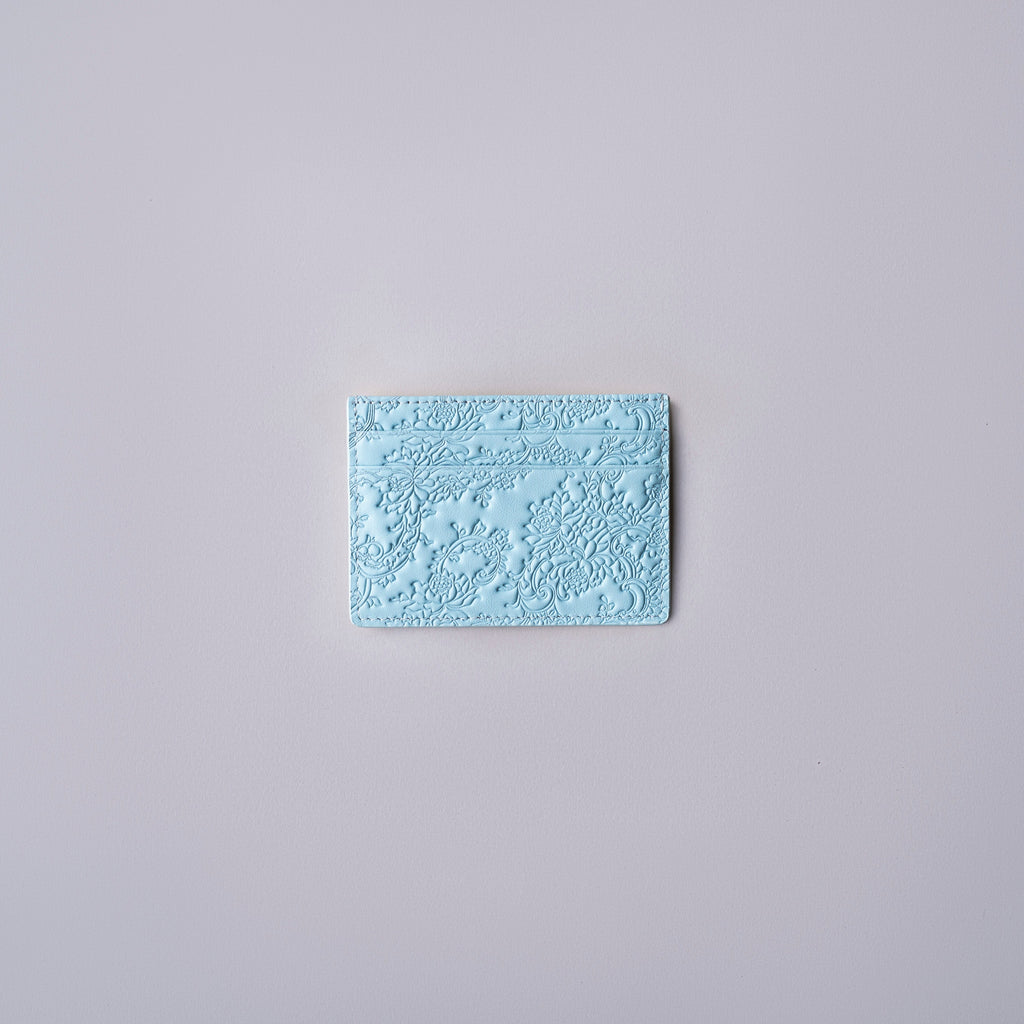 Pastel Blue Peony | Card Holder