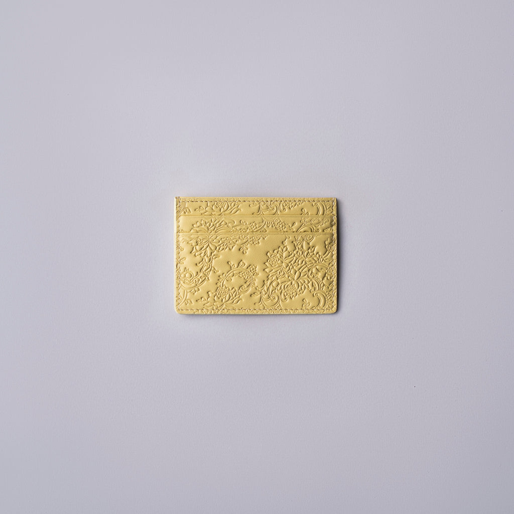 Soft Yellow Peony | Card Holder