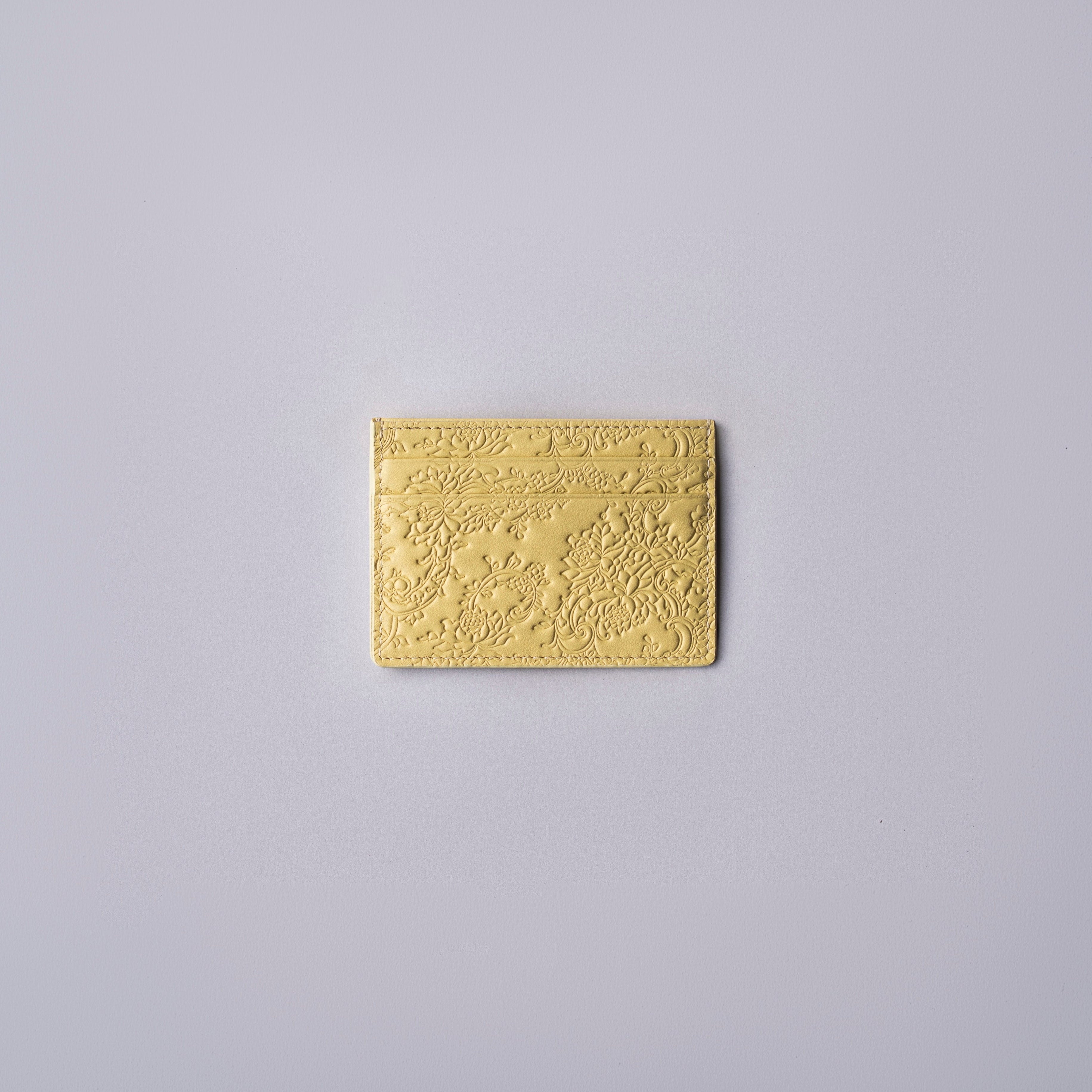 Soft Yellow Peony | Card Holder